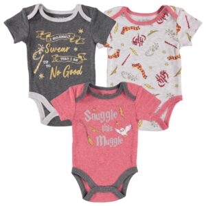 Happy Threads Baby Boys Harry Potter Bodysui Multi 0-3 months