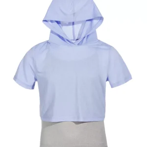 ID Ideology Big Girls Hooded Mesh Shirt Tropic Blue M 1012