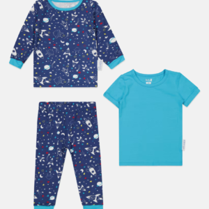 Max Olivia Baby Boys All Over Printed Paj Turquoise 12 months