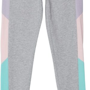 Champion Champion Big Girls Colorblock Oxford Heather, White, Sizzlin L 1416