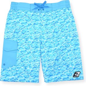 Laguna Big Boys Water-Print Swim Shor Hawaiian Surf XL 1820