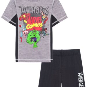 Marvel Toddler Boys The Avengers Acti Black Gray Combo 2T
