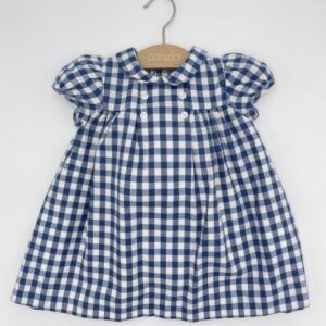 First Impressions Baby Girls Cotton Gingham Suns Sodalite Blue 0-3 months
