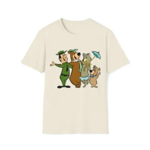 COTTON ON Little Boys Short Sleeve Licen Retro White, Yogi Bear 5Y