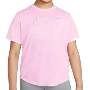 Nike Big Girls Extended Size Dri-Fi Pink Foam, Smoke Gray M PLUS