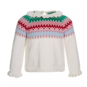 First Impressions Baby Girls Fair Isle Sweater Neo Natural 24 months